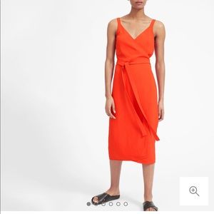 Everlane Japanese Goweave Wrap Tank Dress